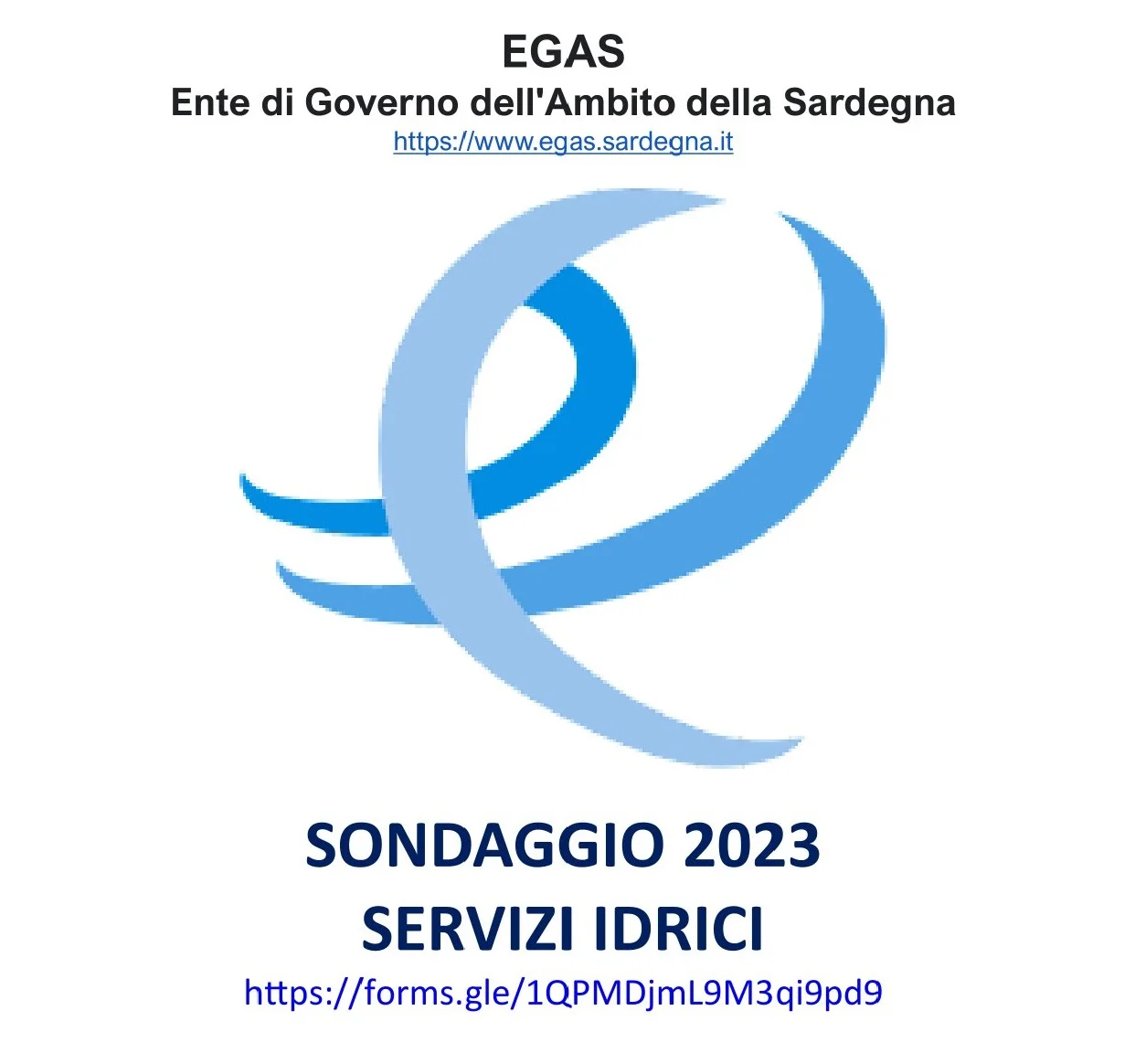 Sondaggio egas 2023 - servizio idrico integrato