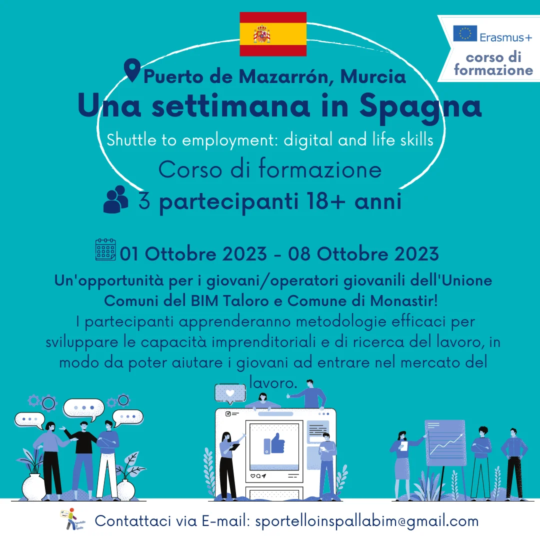 Sportello in spalla: esperienza training in course spagna ottobre 2023