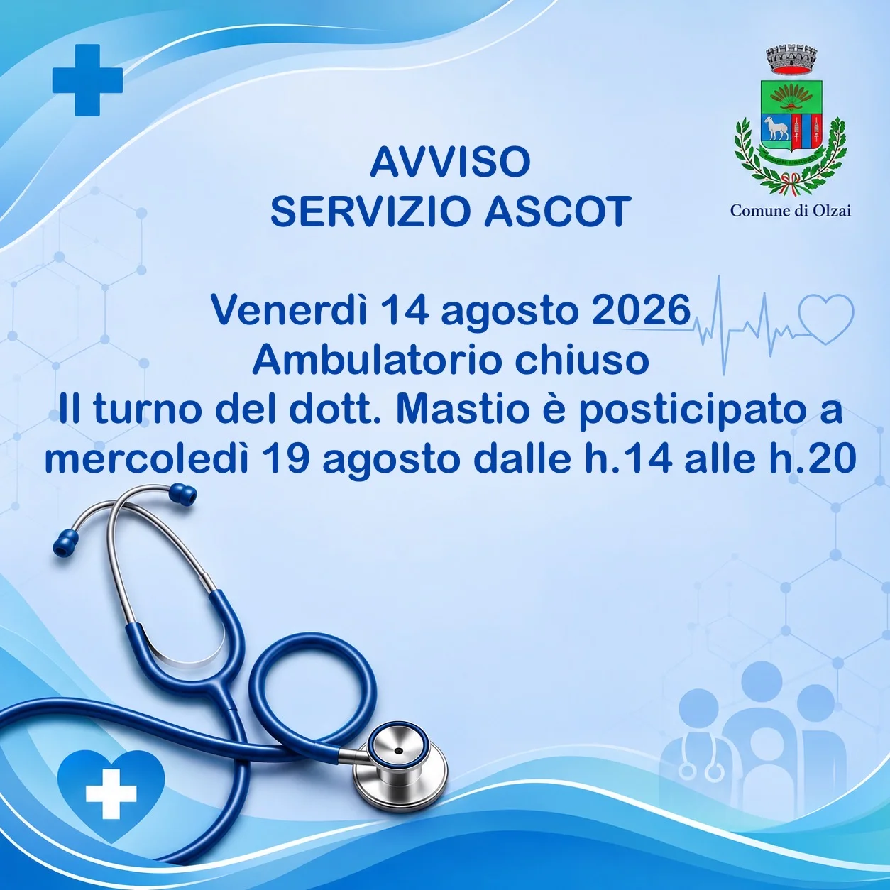 Avviso servizio ascot