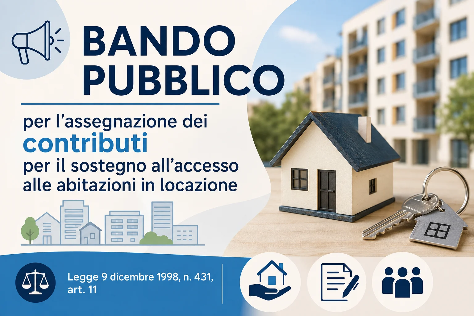 Contributi per il sostegno all’accesso alle abitazioni in locazione 2026 - scadenza domande 20 ottobre 2026