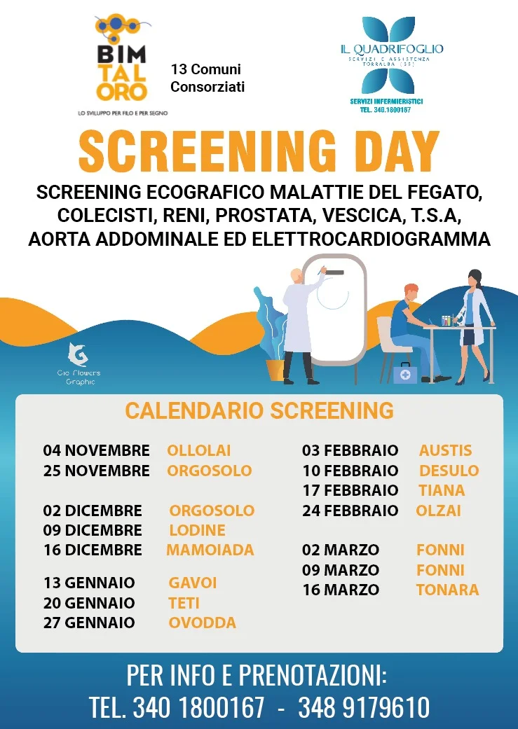 BIM TALORO: SCREENING DAY - OLZAI 24 febbraio 2024