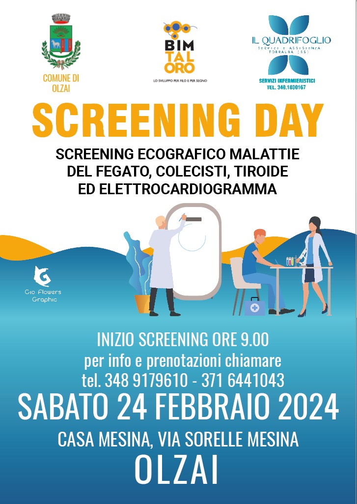 BIM TALORO SCREENING DAY - OLZAI 24 febbraio 2024