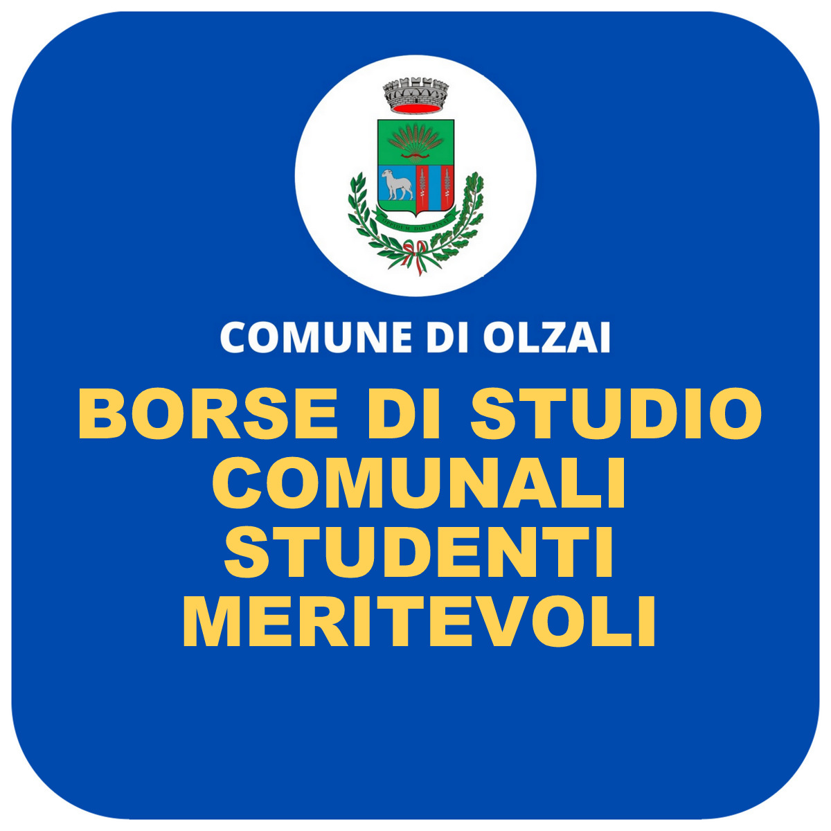 BANDO DI CONCORSO ASSEGNAZIONE BORSE DI STUDIO PER MERITI SCOLASTICI E DI STUDIO.