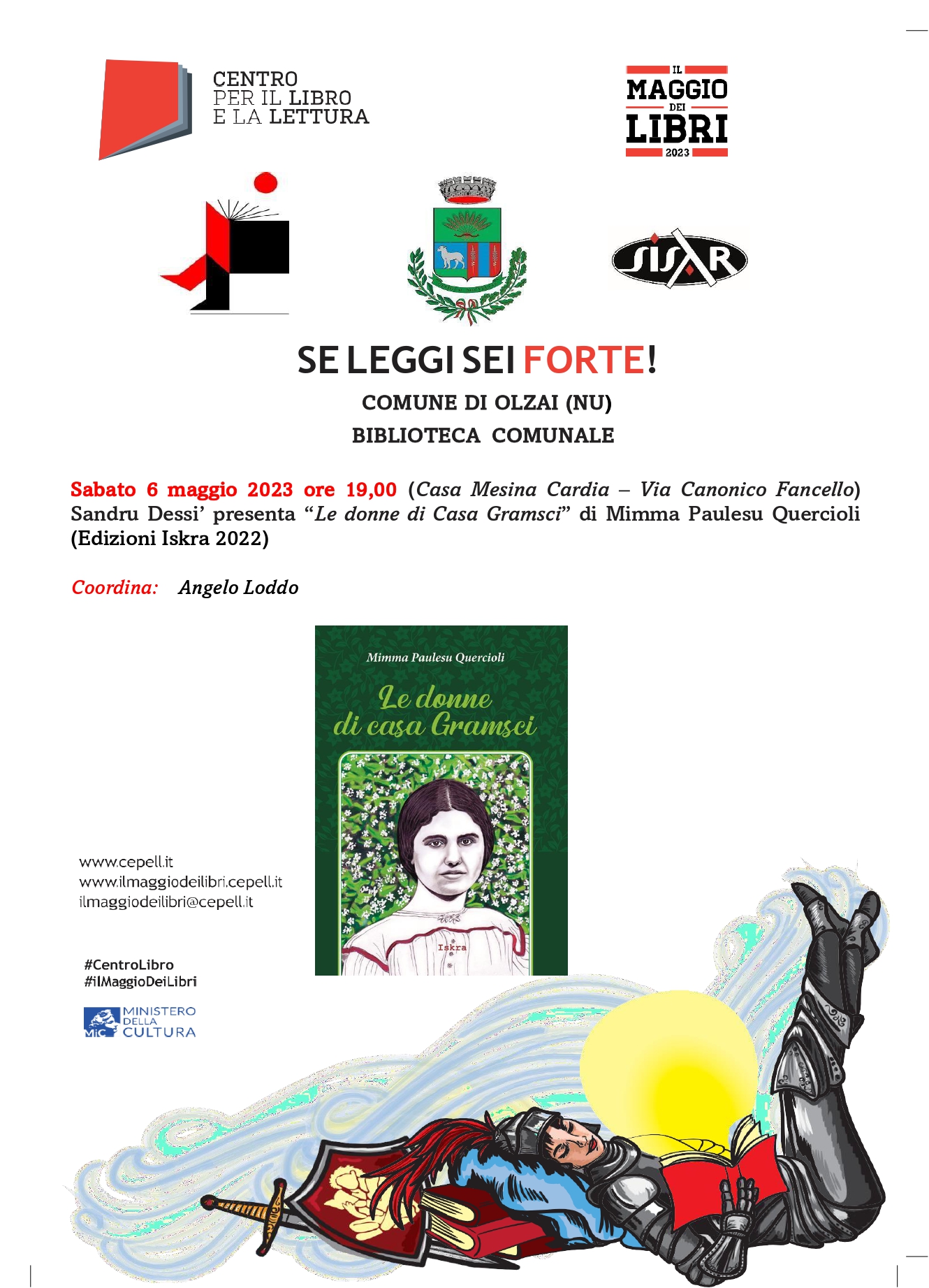 IL MAGGIO DEI LIBRI - SANDRU DESSI PRESENTA 'LE DONNE  DI CASA GRAMSCI' Sabato 6 maggio 2023 ore 19