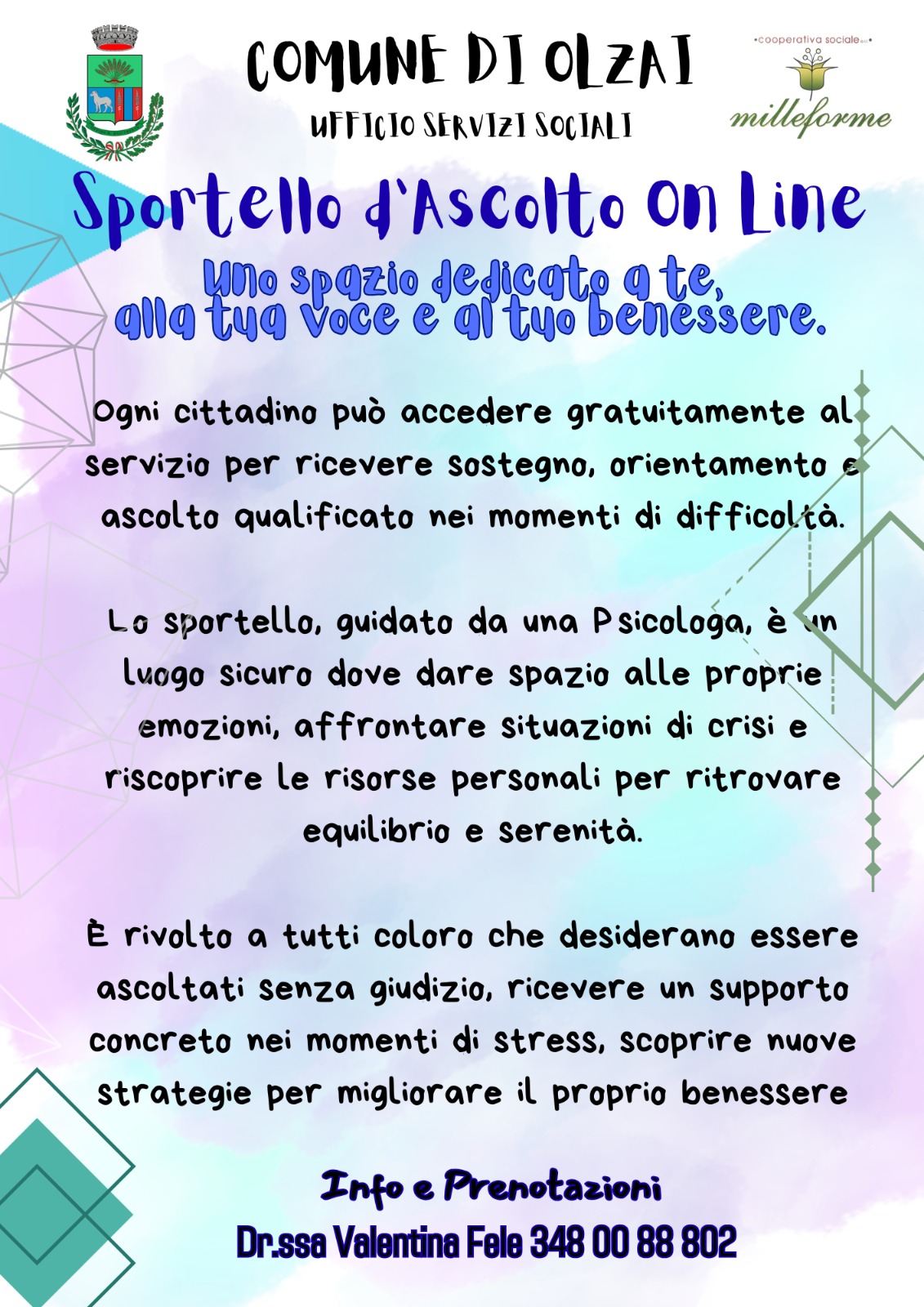 Sportello d'ascolto online