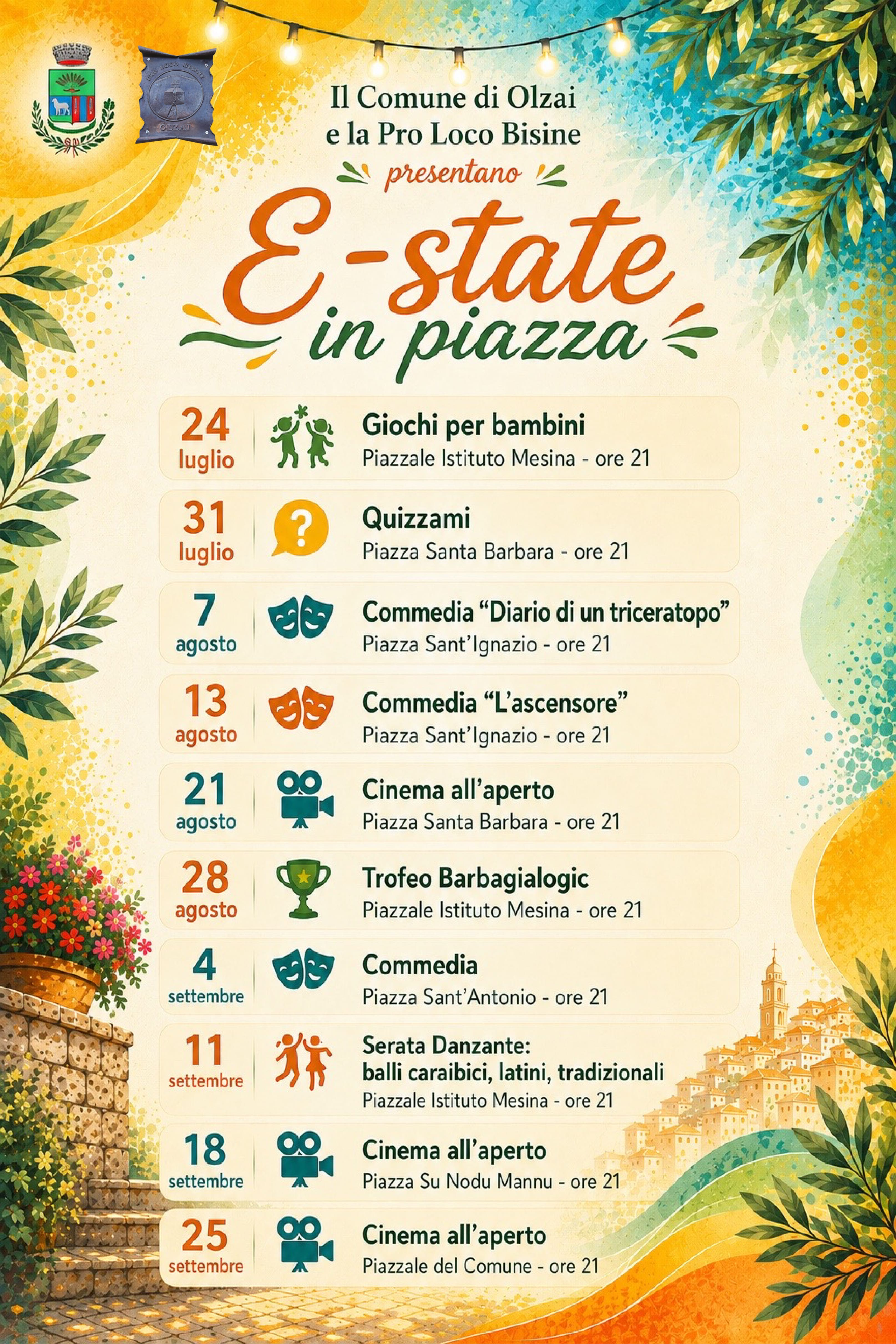 E-STATE IN PIAZZA - EVENTI ESTIVI 2026