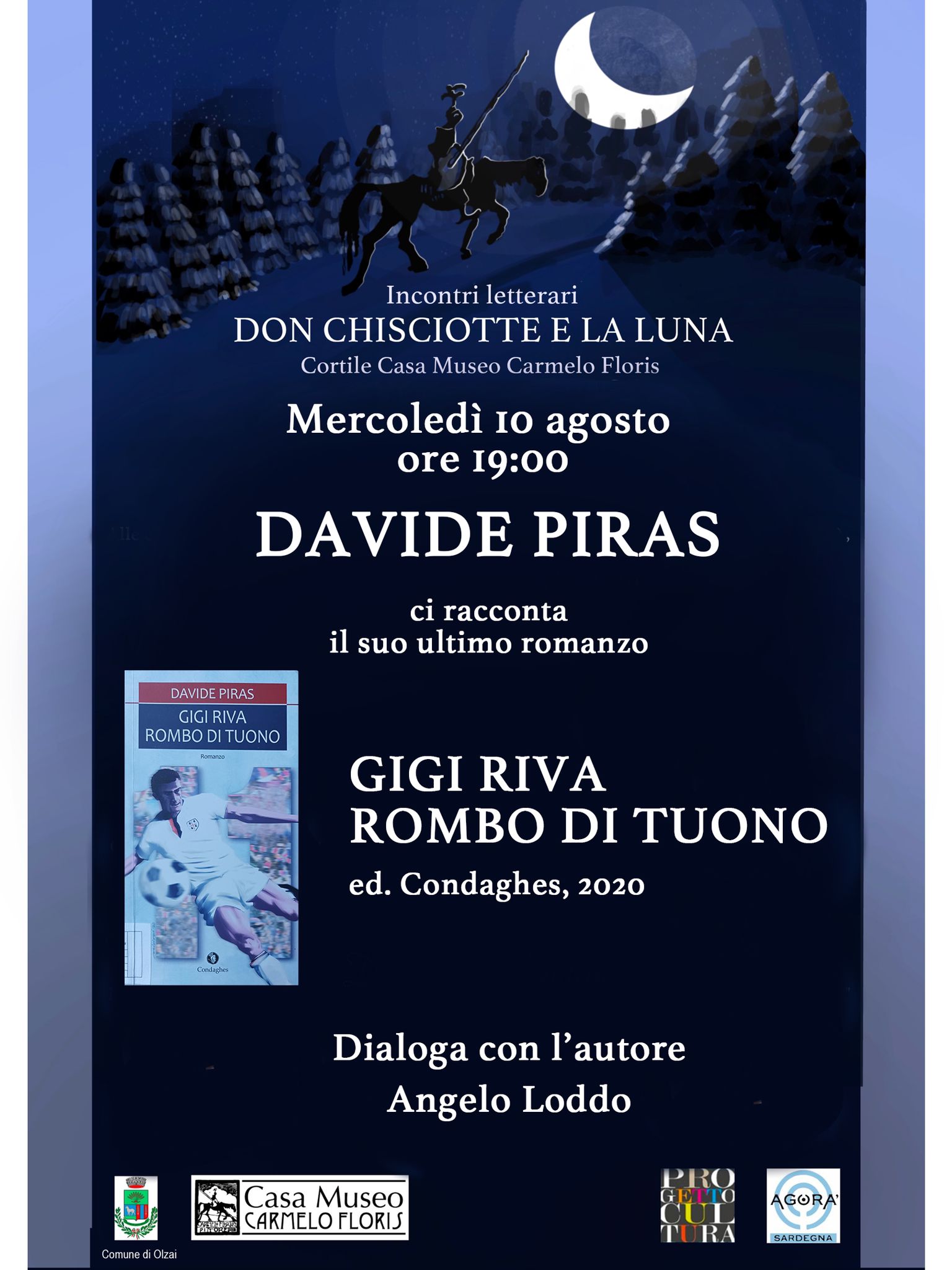 RASSEGNA 'Don Chisciotte e la luna' - D.PIRAS   GIGI RIVA-ROMBO DI TUONO 10/8/2022 ore 19,00