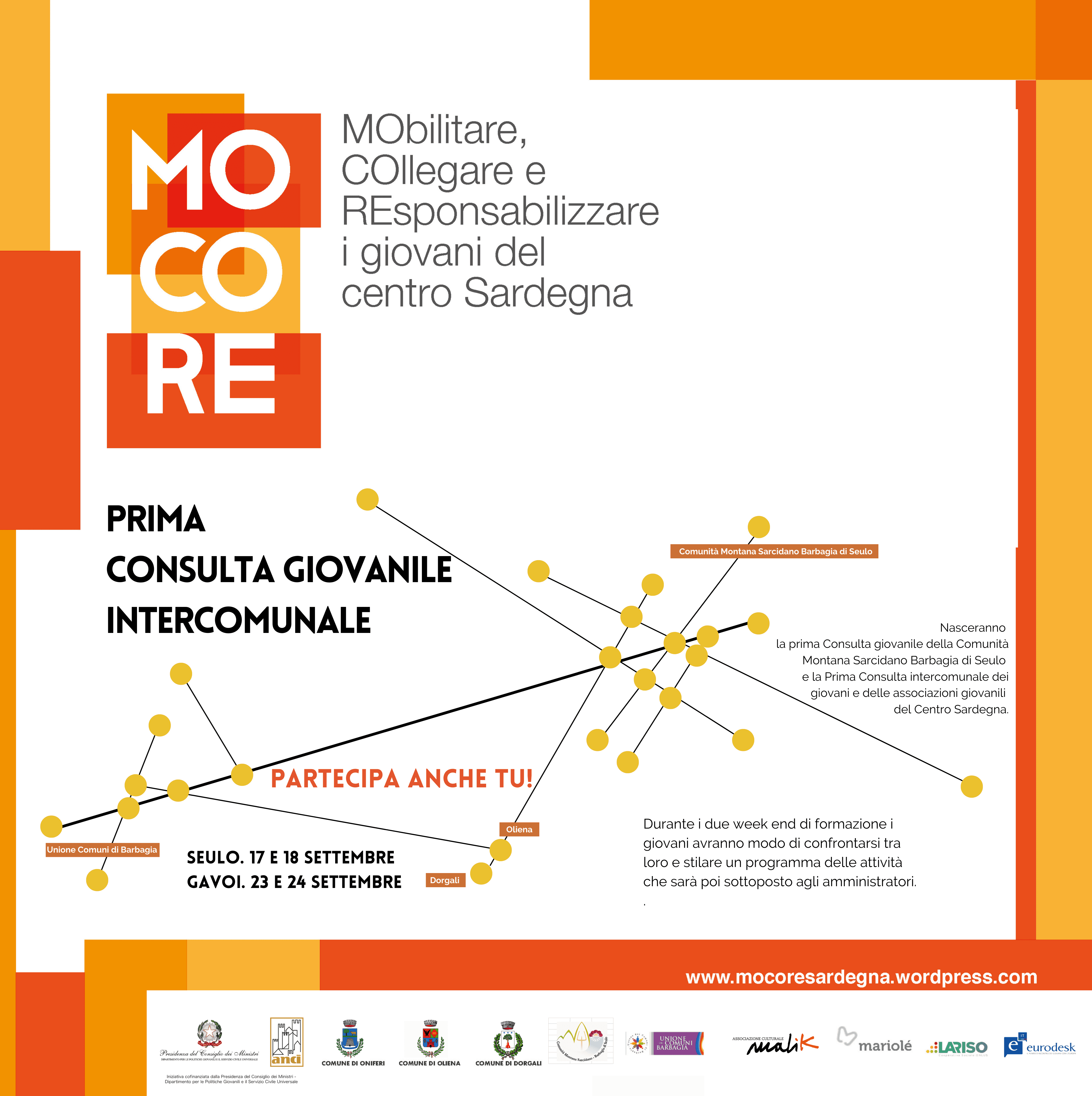 MOCORE : CONSULTA GIOVANI CENTRO SARDEGNA