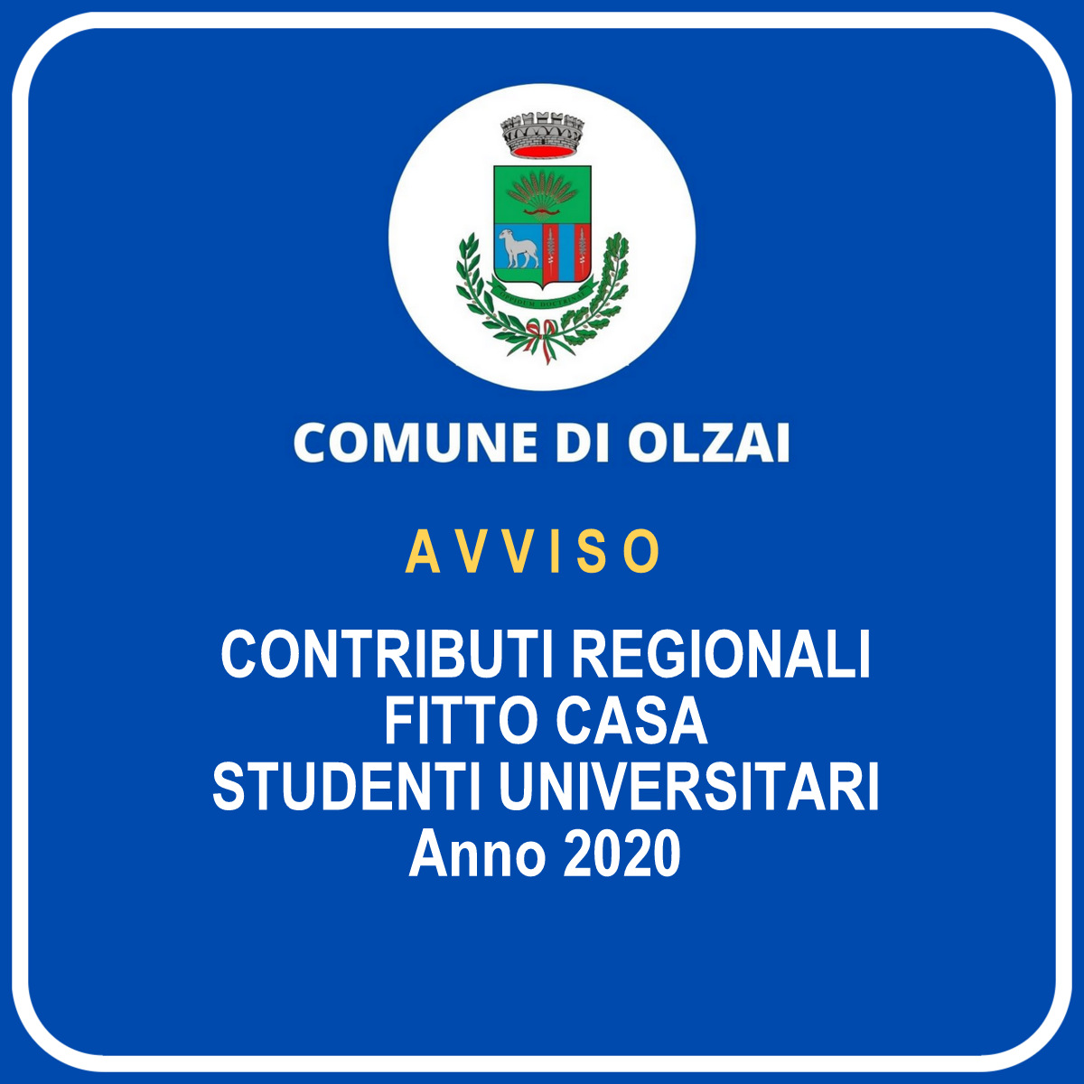 REGIONE - Contributi 'Fitto casa' per gli studenti universitari