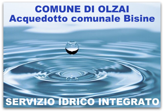 COMUNICAZIONI DEL SINDACO AGLI UTENTI DEL SERVIZIO IDRICO