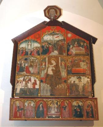 Il Retablo della Pestilenza del Maestro di Olzai (foto G. Murgia, 2005)