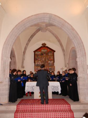 Coro Polifonico di Olzai nella chiesa di Santa Barbara - Autore: G. Murgia